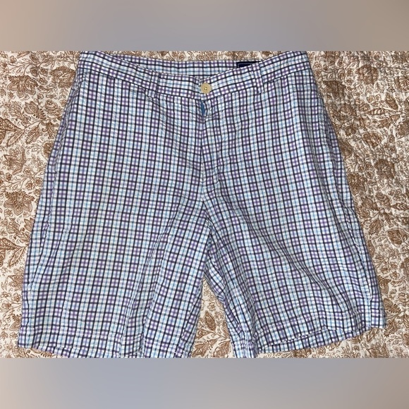 Vineyard Vines Other - Vineyard Vines Men's 33 Plaid Shorts - Blue and Purple